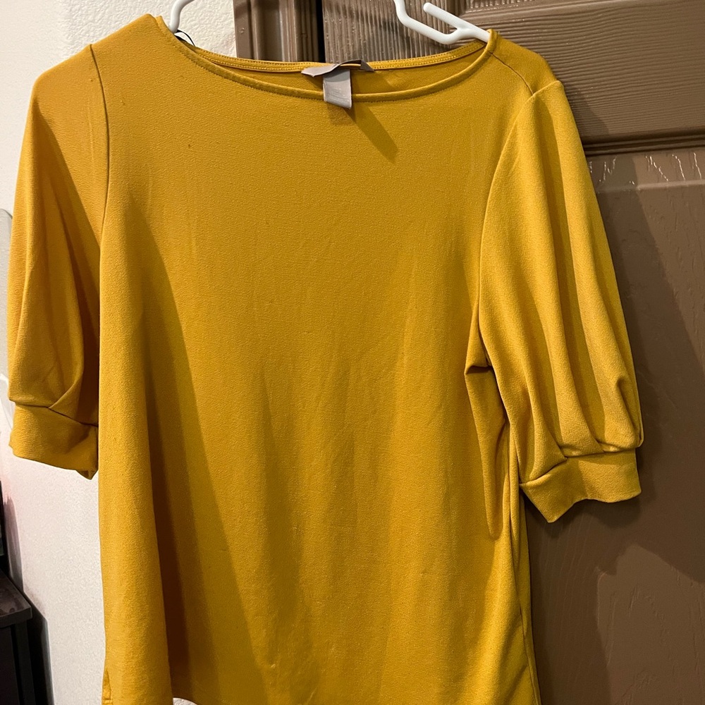 Elegant Mustard Yellow Women's Top